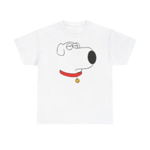 Family Guy Brian Griffin Face Licensed T-Shirt