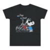 Snoopy Biker USA Patriotic Chopper Peanuts Large T Shirt