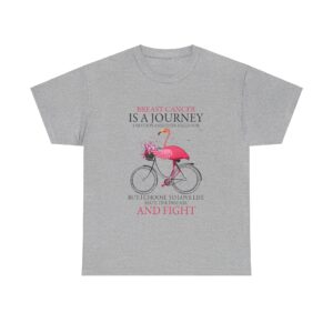 Flamingo breast cancer is a journey I never planned or asked for T-shirt