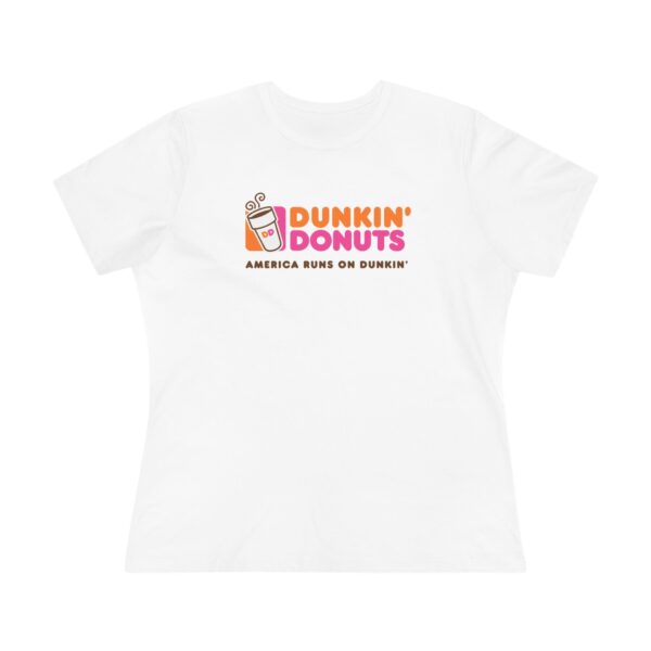 dunkin donuts america runs tshirt